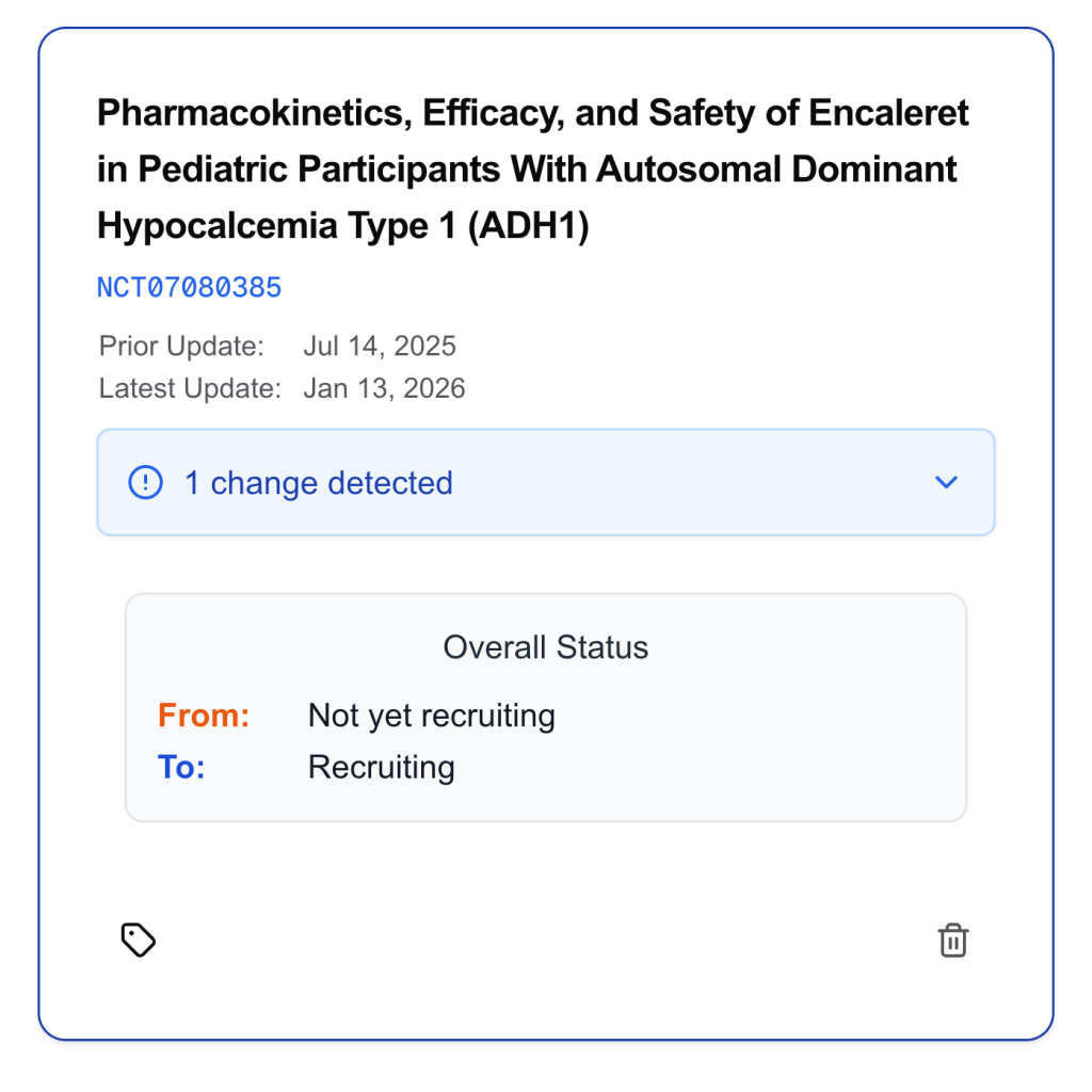 Encaleret trial update illustration